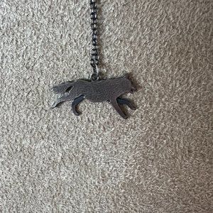 The Noisy Plume "Alpha" Wolf Necklace